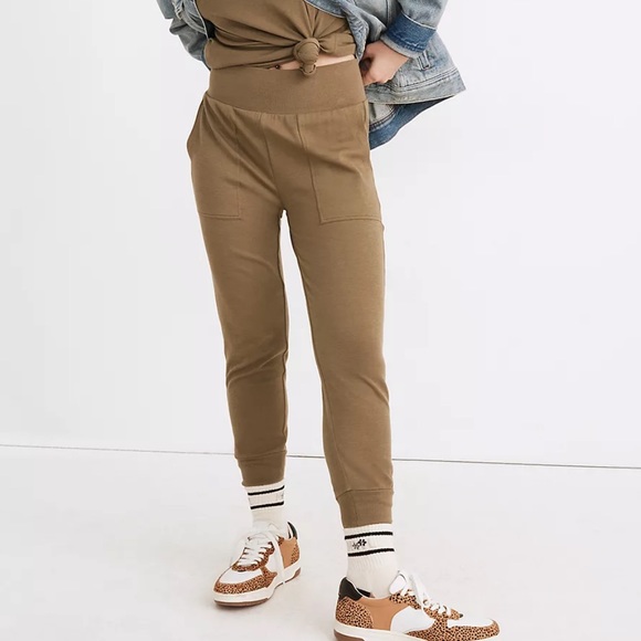 Madewell Pants - Madewell MWL Breeze Skinny Joggers in Olive Tree